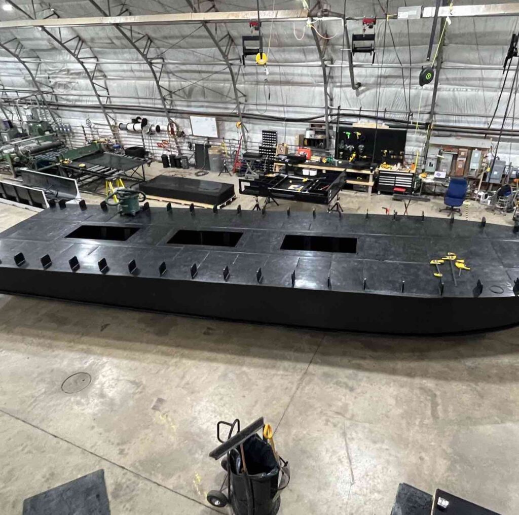 Best boats for work, best HDPE workboat design, custom boat builders. Work boat