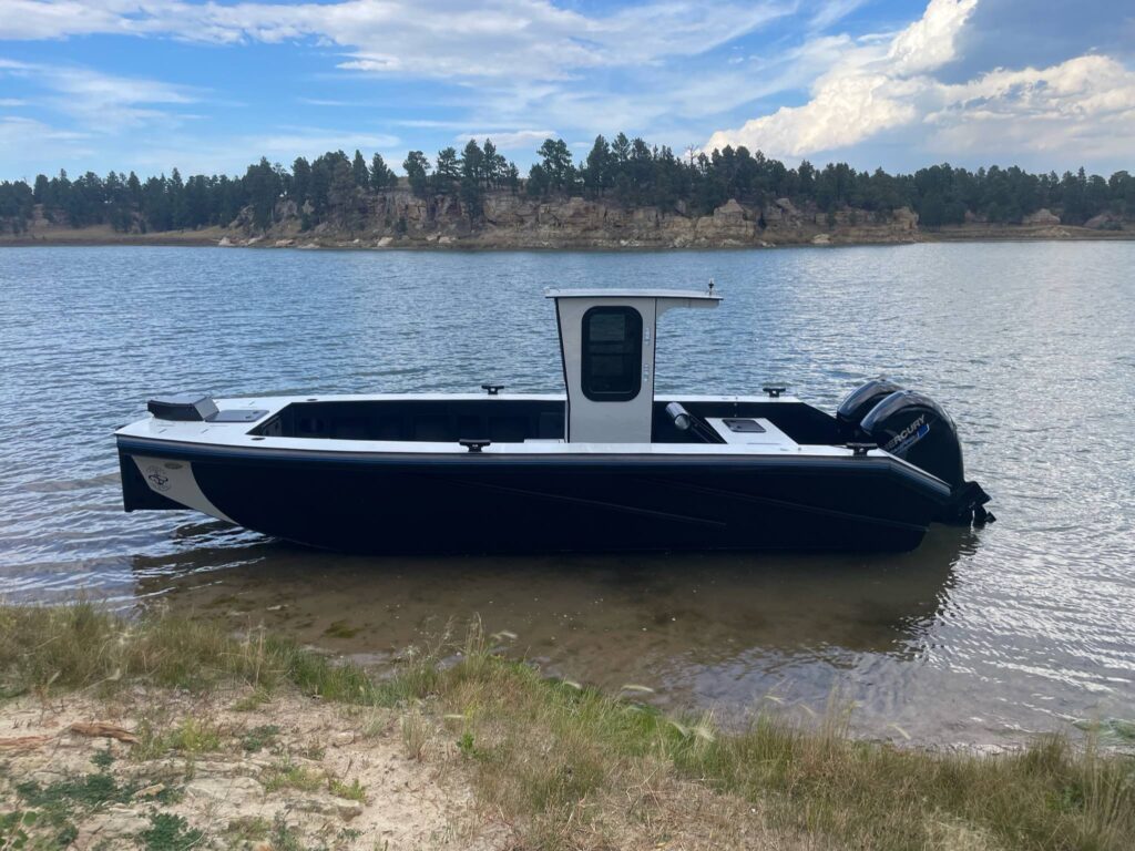 HDPE Custom workboats. Polyethylene boats for sale