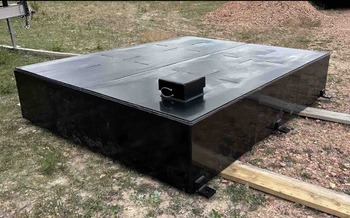 Plastic tank for the fire truck