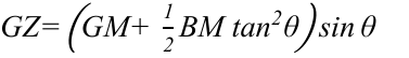 equation of hdpe boat stability