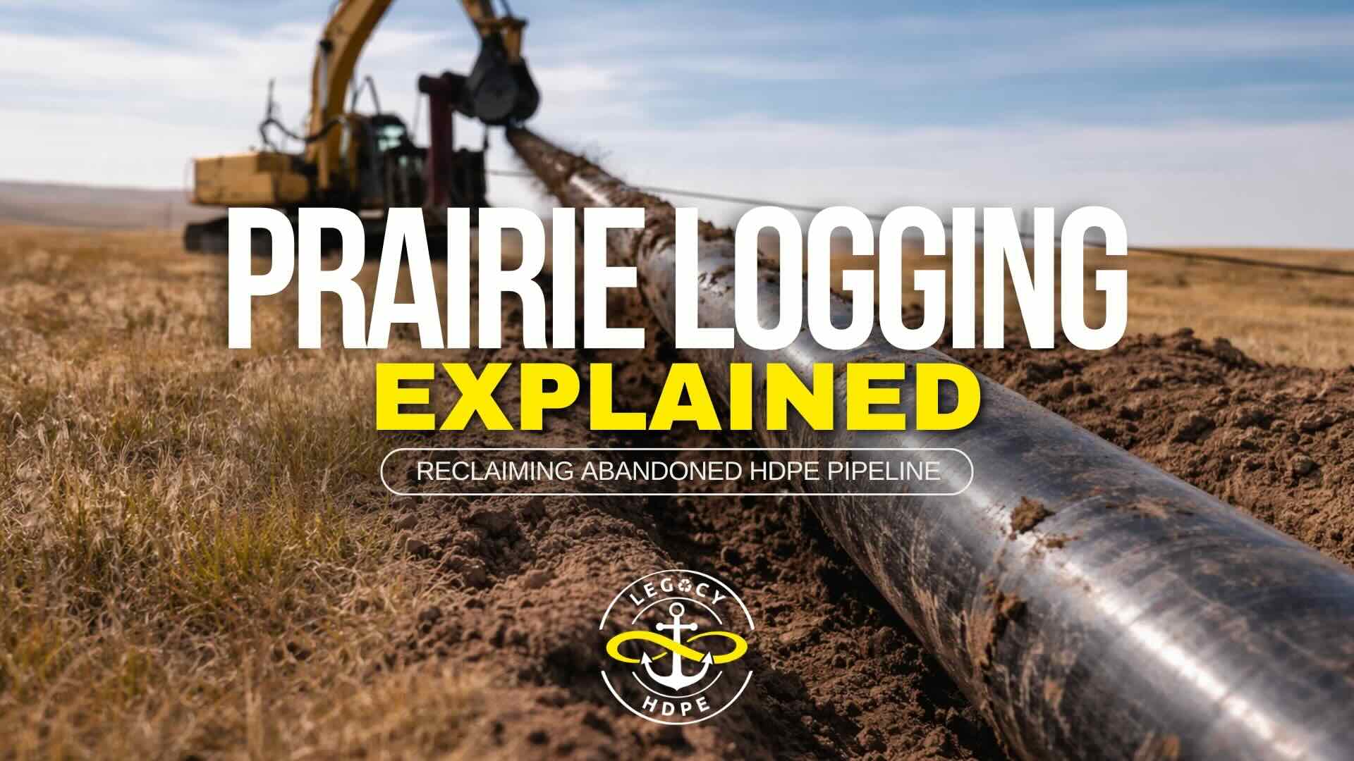 Prairie Logging | How We Reclaim and Recycle Buried HDPE Pipelines